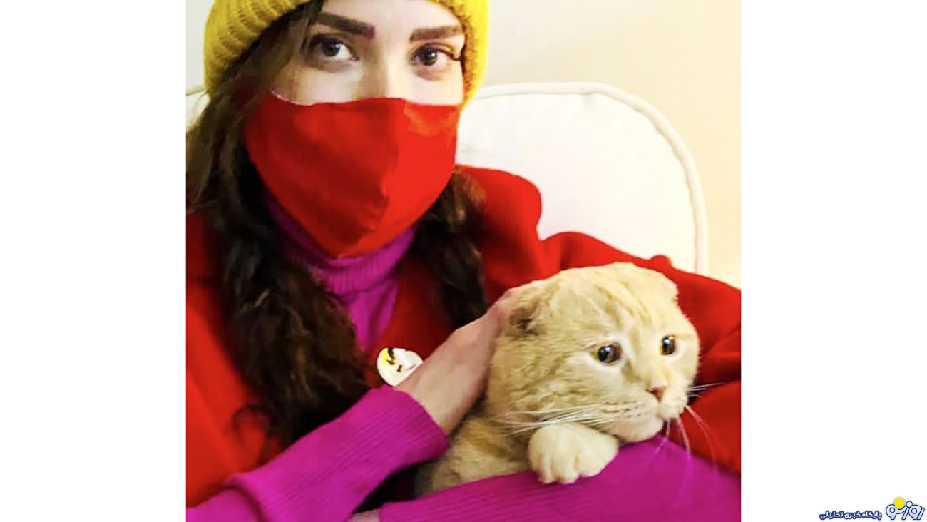 گربه بامزه بهنوش طباطبایی + عکس