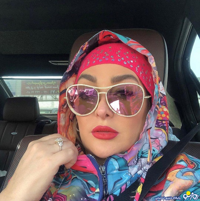 الهام حمیدی و یک تیپ زیادی شاد و رنگی+ عکس الهام حمیدی و یک تیپ زیادی شاد و رنگی+ عکس