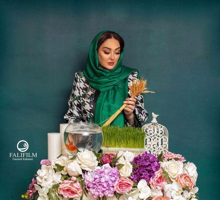 سفره هفت سین الهام حمیدی زبانزد شد/عکس سفره هفت سین الهام حمیدی زبانزد شد/عکس