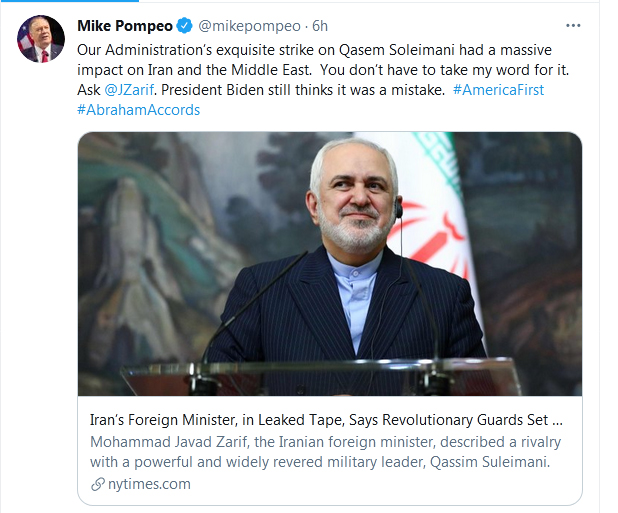 واکنش وزیر خارجه سابق آمریکا به نوار صوتی ظریف واکنش وزیر خارجه سابق آمریکا به نوار صوتی ظریف