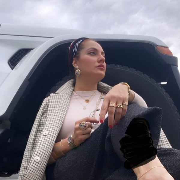 جواهرات میلیاردی مهناز افشار / این همه طلا یک جا؟! + عکسذ