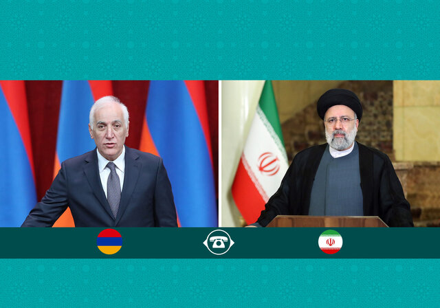 رئیسی: رایزنیهای مستمر میان تهران و ایروان نشانه عمق روابط دوستانه دو طرف است رئیسی: رایزنیهای مستمر میان تهران و ایروان نشانه عمق روابط دوستانه دو طرف است