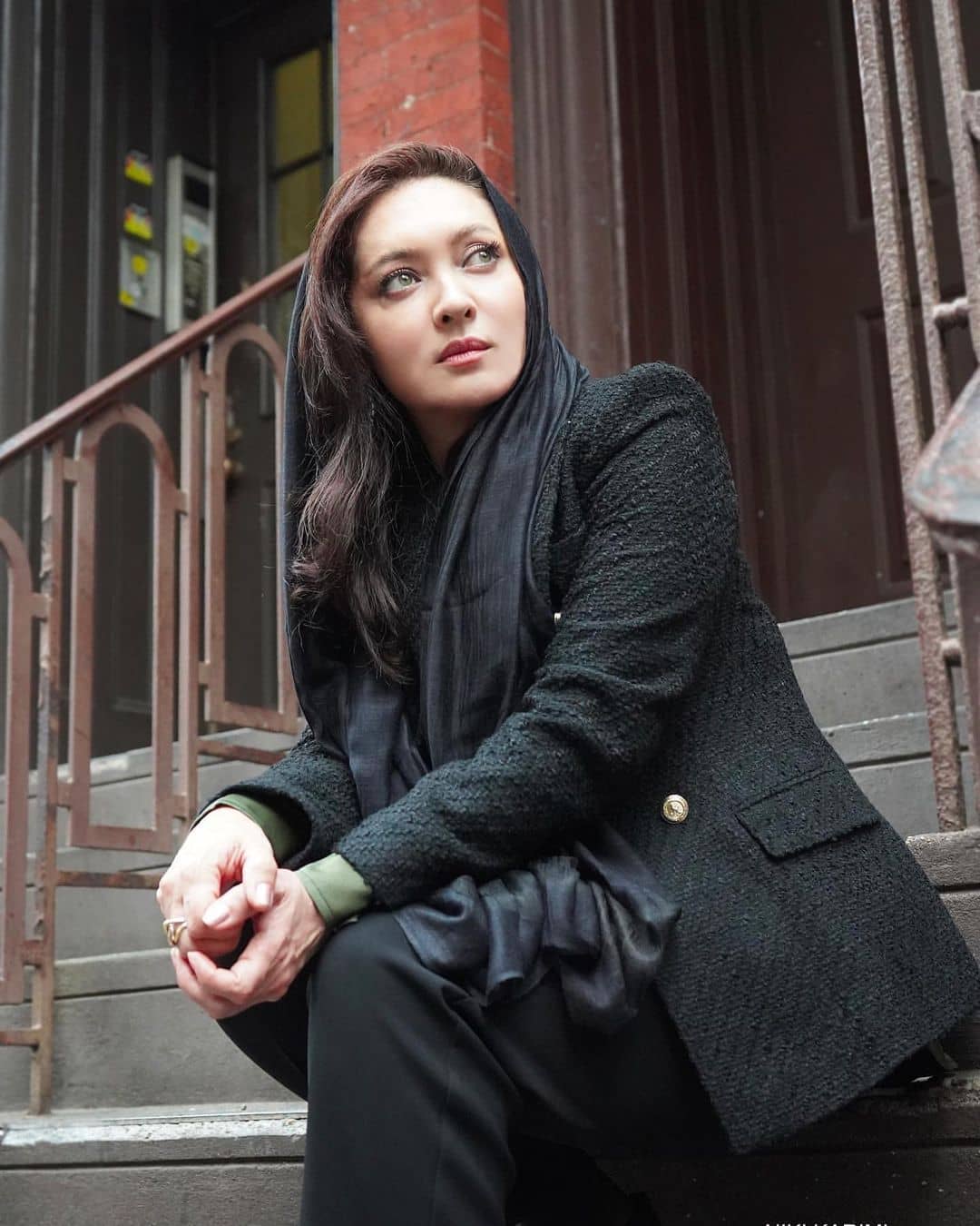 پوشش نیکی کریمی در سفر آمریکا(عکس) پوشش نیکی کریمی در سفر آمریکا(عکس)