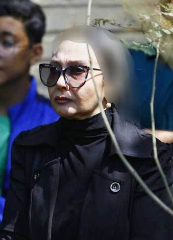 حضور متفاوت کتایون ریاحی در مراسم خاکسپاری +عکس