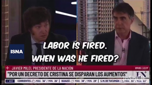 اخراج وزیر کار در برنامه زنده تلویزیونی مقابل چشم مردم!