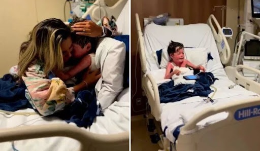 لحظه‌ دیدار مادری با پسرش که ۱۶ روز در کُما بود