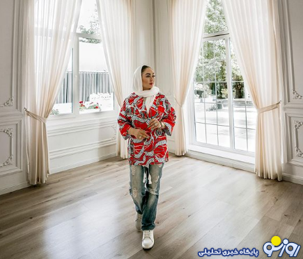 تیپ لاکچری الهام حمیدی در این کاخ زیبا/عکس تیپ لاکچری الهام حمیدی در این کاخ زیبا/عکس