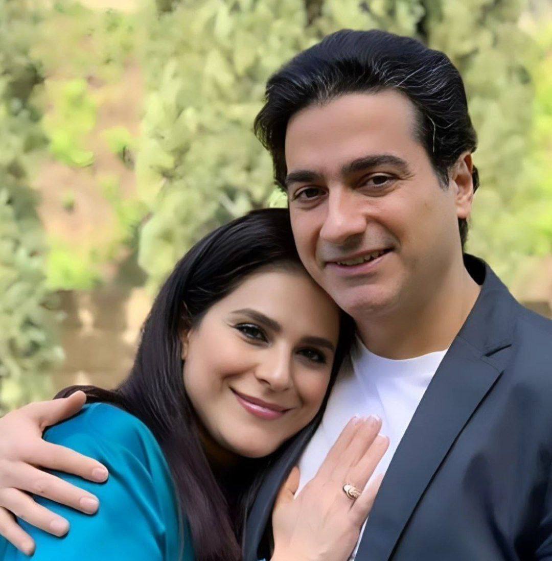 عکس عاشقانه سحر دولتشاهی در بغل همایون شجریان