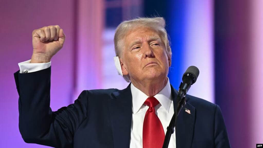 ترامپ رسما نامزدی حزب جمهوریخواه را برای انتخابات ریاست جمهوری ۲۰۲۴ آمریکا پذیرفت ترامپ رسما نامزدی حزب جمهوریخواه را برای انتخابات ریاست جمهوری ۲۰۲۴ آمریکا پذیرفت