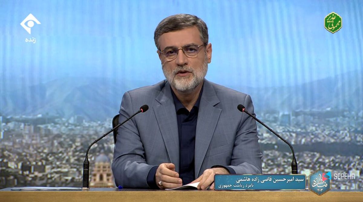 قابی از تجمع جانبازان که برای قاضی‌زاده دردسر شد