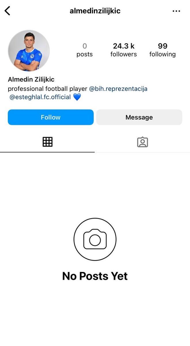 بلایی که استقلالیها سر صفحه اینستاگرام بازیکن جدیدشان آوردند