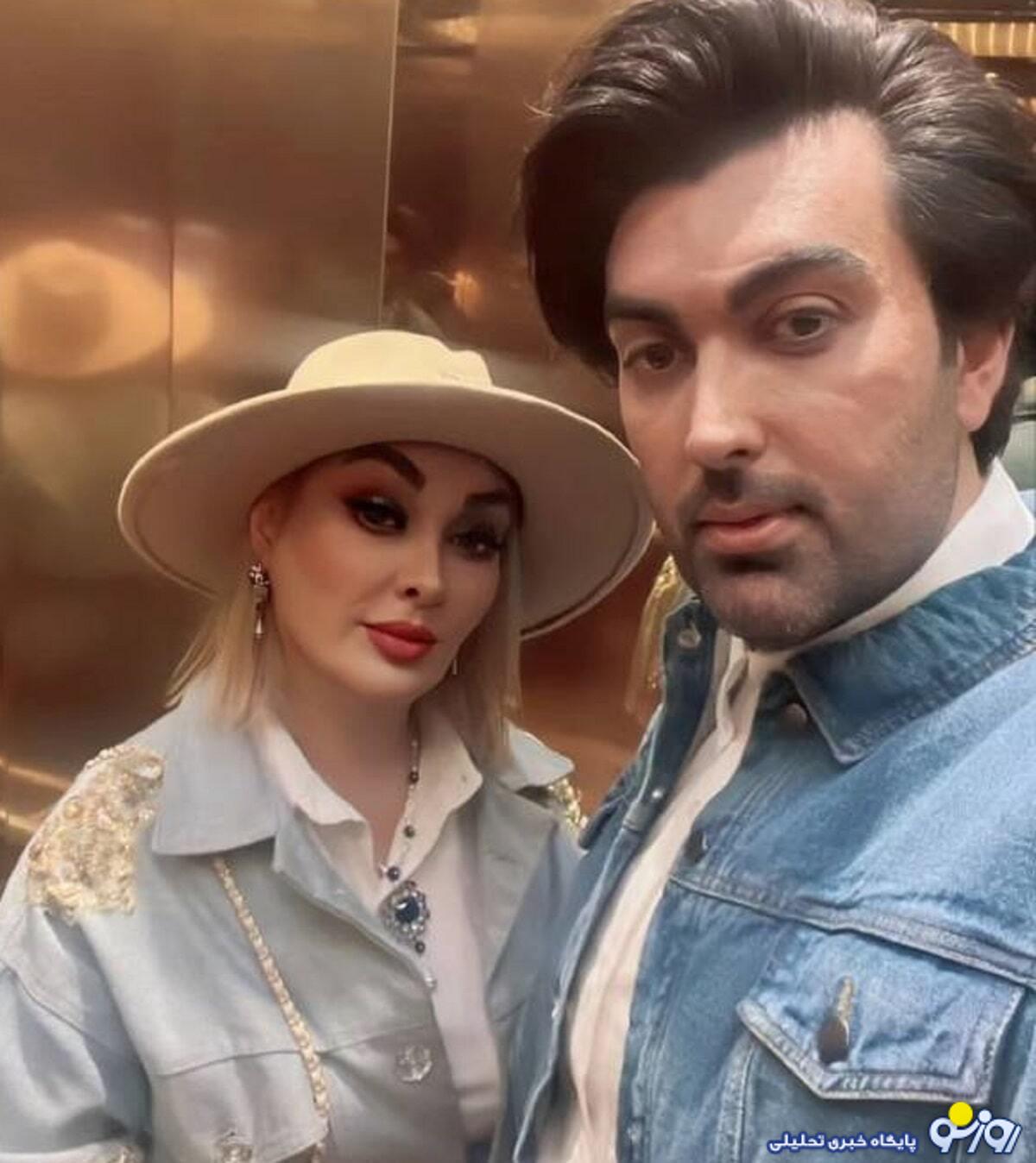 وایرال شدن میکاپ جدید الهام حمیدی در کنار همسر جدیدش/عکس وایرال شدن میکاپ جدید الهام حمیدی در کنار همسر جدیدش/عکس