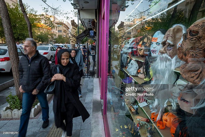 حال و هوای خیابانهای تهران در شب هالووین