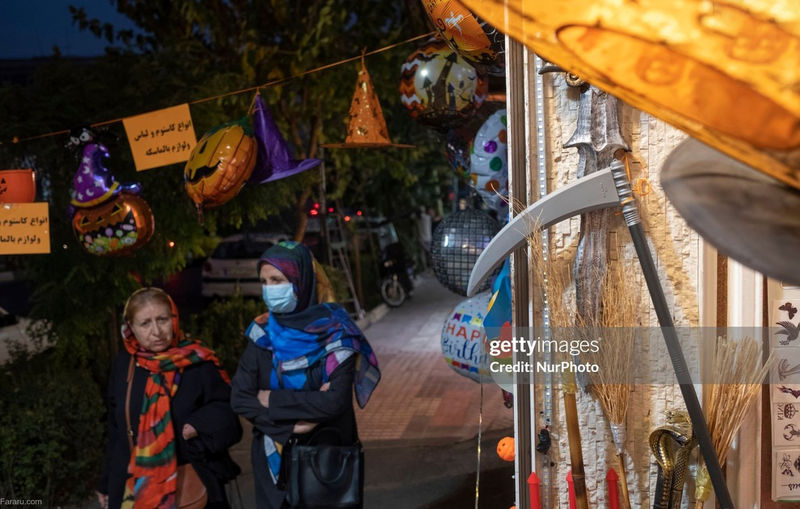 حال و هوای خیابانهای تهران در شب هالووین