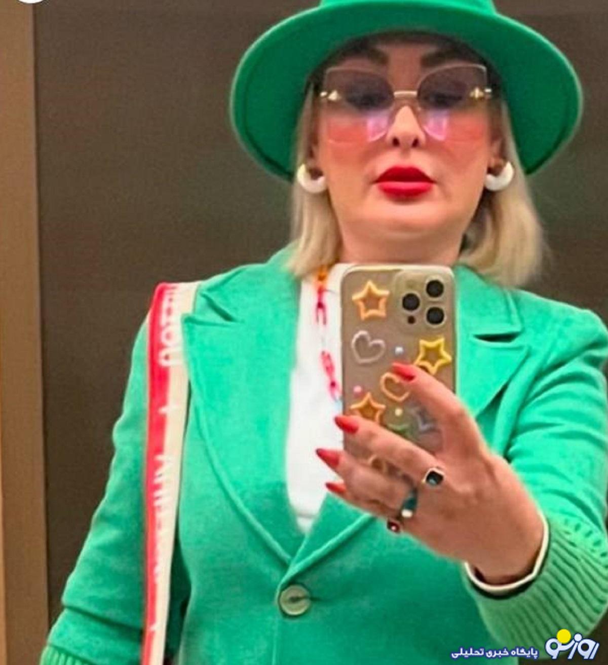 عکس جذاب الهام حمیدی با لباس پاییزی خوشرنگ عکس جذاب الهام حمیدی با لباس پاییزی خوشرنگ