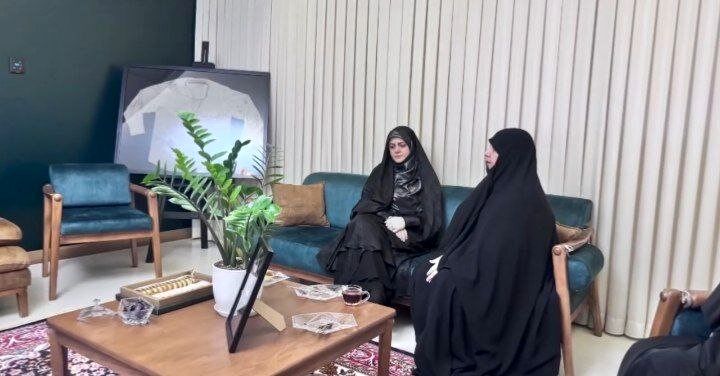 دختر پزشکیان در خانه سردار شهید حاجیزاده + تصاویر