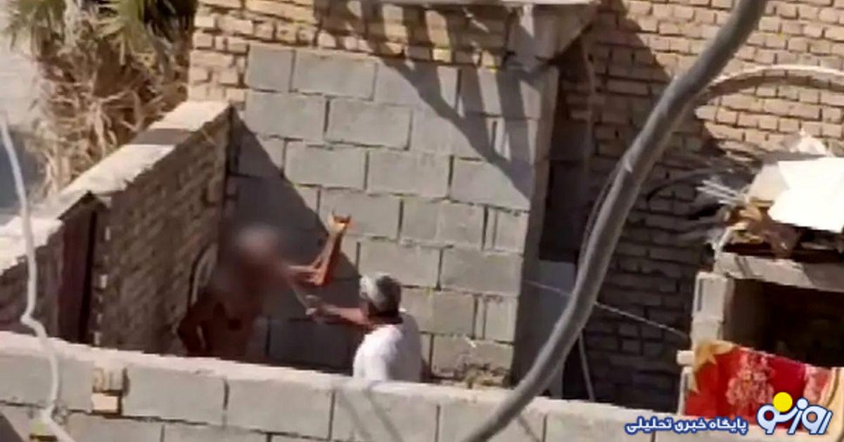 کتک زدن پدر آبادانی توسط پسر ناخلفش