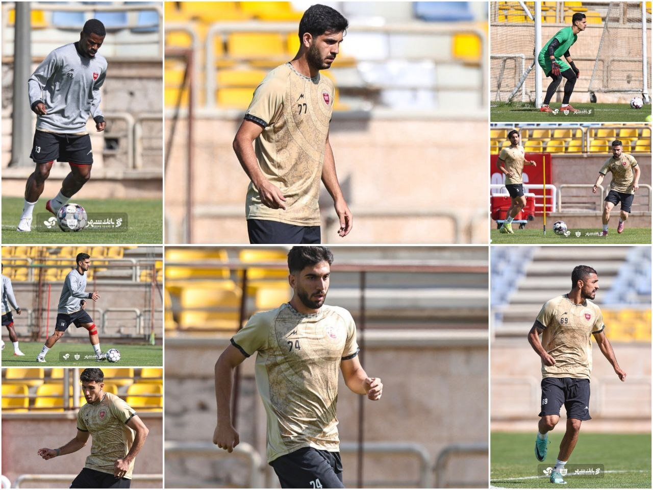 تمرین بازیکنان پرسپولیس