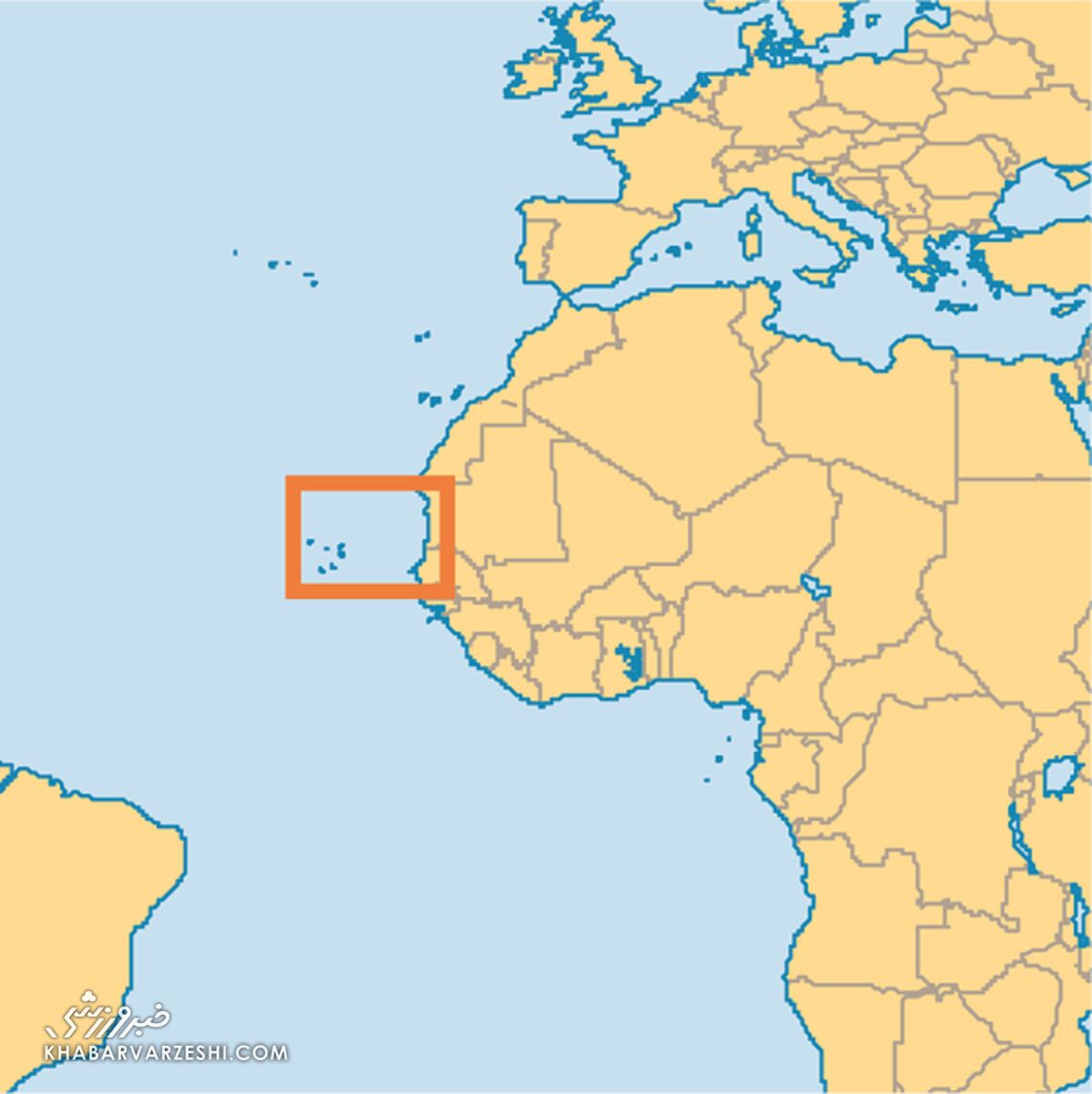 کیپورد کجاست؟/ حریف ۰٫۵میلیون نفری تیم ملی ایران در اقیانوس اطلس!