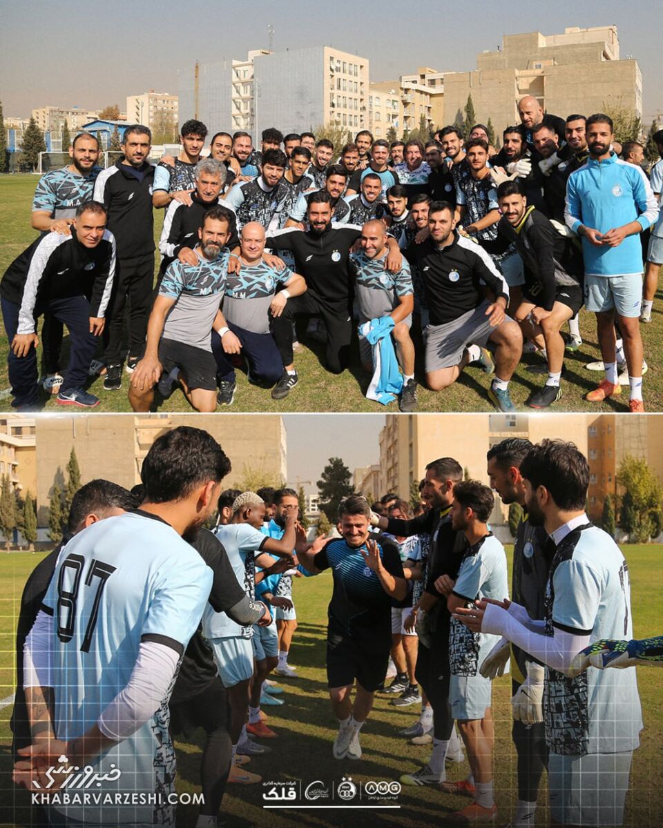 وریا غفوری در تمرین استقلال سورپرایز شد +عکس