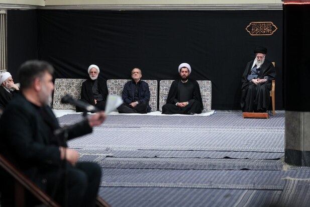 مراسم عزادارای ایام شهادت حضرت زهرا (س) با حضور مقام معظم رهبری