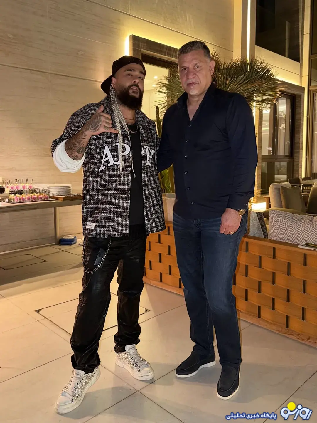 دیدار ساسی مانکن با علی دایی در دبی