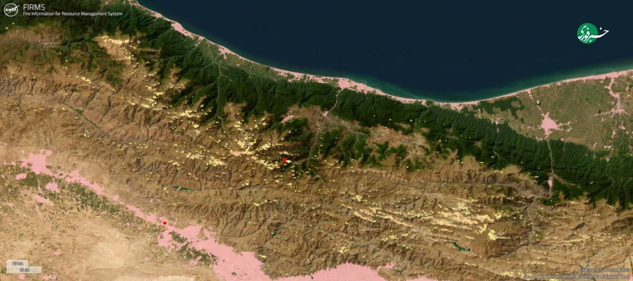 آتش سوزی جنگل الیت