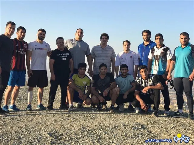 کوه نوردی خادم با ملی پوشان کشتی +عکس